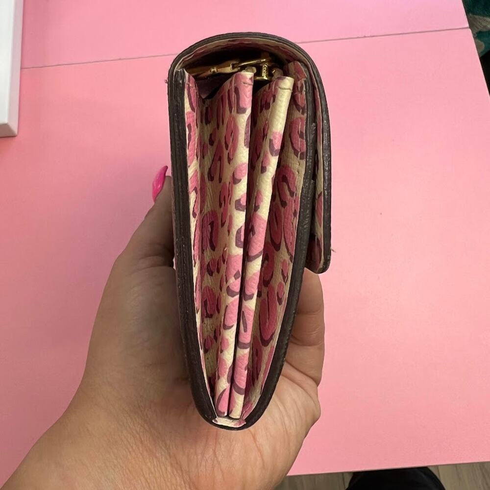 Louis Vuitton Monogram Sarah Long Wallet in Leopard Blanc Coral Limited Edition - Picture 7 of 16